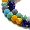 Glass Beads Strands EGLA-A034-M6mm-33-3