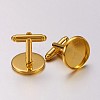 Brass Cuff Button X-KK-E062-G-2