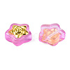 Transparent Spray Painted Glass Beads LAMP-N032-02-A04-1