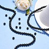 Synthetic Black Stone Beads Strands G-G508-6MM-5