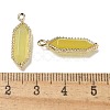 Natural Korean Jade Faceted Double Terminal Pointed Pendants G-G181-05G-03-3