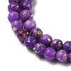 Assembled Natural Dolomite and Synthetic Opal Beads Strands G-Q017-G06-01C-1-5