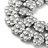 Electroplated Synthetic Non-magnetic Hematite Beads Strands G-Z032-D02-05F-3