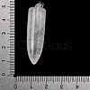 Natural Quartz Crystal Pointed Pendants G-F820-12B-3