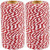 2 Rolls Macrame 2-Ply Cotton Braided Thread MAKN-CY0001-01D-1