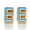 Rack Plating Alloy Enamel Beads X-ENAM-S122-033E-NR-1