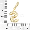 Brass Micro Pave Clear Cubic Zirconia Pendants KK-M289-01S-G-3