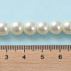 Pearlized Glass Pearl Round Beads Strands X-HY-8D-B02-5