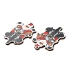 Single Face Christmas Printed Wood Big Pendants WOOD-D025-36-3
