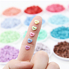 200Pcs 20 Colors Resin Buttons BUTT-AN0001-05-5