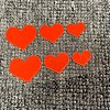 6Pcs 3 Styles Heart PET Waterproof Car Stickers DIY-WH0349-229B-1