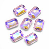 Pointed Back Glass Rhinestone Cabochons RGLA-T019-10x14mm-01-1