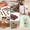 40Pcs 6 Styles Wood Craft Sticks WOOD-OC0004-25-5