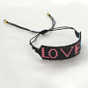 Miyuki Seed Braided Bead Bracelet BJEW-Z013-11-4