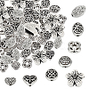 80Pcs 8 Styles Alloy Beads & Charms TIBEB-SC0001-08AS-1