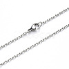 Non-Tarnish 304 Stainless Steel Cable Chain Necklace NJEW-S420-008A-P-2