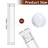 Transparent Tube Plastic Bead Containers with Lids CON-WH0092-81B-2