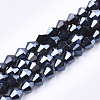 Electroplate Glass Beads Strands EGLA-Q118-6mm-A03-1