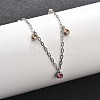 304 Stainless Steel Rhinestone Bracelets BJEW-Q038-10P-3