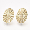 Brass Stud Earring Findings X-KK-T038-586G-NF-2