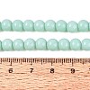 Opaque Solid Color Glass Beads Strands X-GLAA-T032-P6mm-21-2