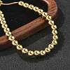 Rack Plating Brass Round Beaded Slider Bracelet for Women X-BJEW-B066-01A-01-2