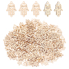 100Pcs Long-Lasting Plated Brass Filigree Charms KK-HY0004-22-1