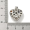 Rack Plating Brass Pave Colorful Cubic Zirconia Bead Cage Pendants KK-E114-07P-3