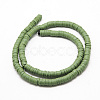 Flat Round Handmade Polymer Clay Bead Spacers CLAY-R067-3.0mm-43-3