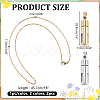 2Pcs 304 Stainless Steel Perfume Bottle Pendants DIY-WR0005-50-2