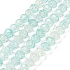 Transparent Crackle Glass Beads Strands CCG-L050-01A-07-1