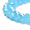 Imitation Jade Glass Beads Stands EGLA-A035-J8mm-B04-4