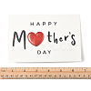 4Pcs 4 Styles Kraft Paper Greeting Cards AJEW-FS0001-29-5
