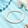 Natural Pearl Beaded Stretch Bracelets BJEW-JB09492-2