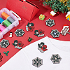 16Pcs 2 Style Christmas Theme Gloves & Snowflake Shape Non-woven Fabrics Appliques PATC-FG0001-40-4