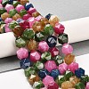 Natural Dyed White Jade Beads Strands G-F753-03-1