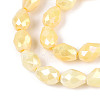 Anti-Tarnish Electroplate Glass Beads Strands GLAA-T025-13A-09-3