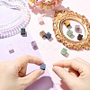12Pcs 6 Styles Natural Indian Agate & Rose Quartz & Tiger Eye & Amethyst & Green Aventurine & Sodalite European Beads G-CJ0001-84-5