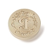 Golden Tone Wax Seal Brass Stamp Head DIY-B079-01G-P-2