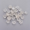 Silver Color Plated Iron Bead Caps X-IFIN-D040-S-2