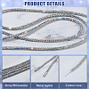 PVC & Rhinestone Shoelace DIY-DC0003-43B-5