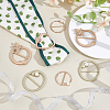 8Pcs 4 Styles Alloy Buckles AJEW-GA0007-98-5