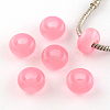 Imitation Cat Eye Resin European Beads RPDL-S001-M-2