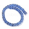 Gold Sand Lampwork Beads Strands LAMP-P069-02A-04-4