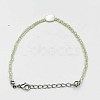 Faceted Rondelle Glass Beaded Bracelets TR4821-5-1