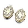Brass Locket Pendants KK-F717-08AB-NR-2