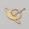 Raw(Unplated) Brass Pendants KK-WH20004-03K-2