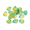 Two-Tone Transparent Glass Charms GLAA-H016-15P-1