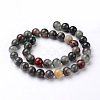 Natural African Bloodstone Beads Strands X-G-L383-06-4mm-2