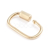 Brass Screw Carabiner Lock Charms X-ZIRC-I041-05G-3